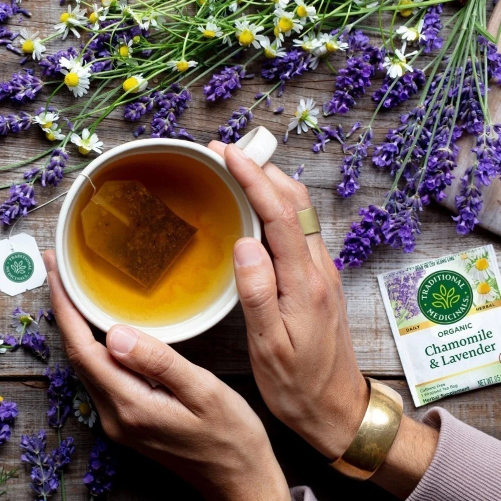 Traditional Medicinals organic chamomile with lavender teas